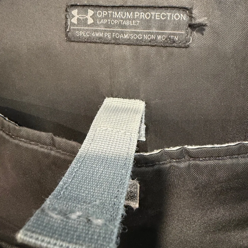 Under Armour Men's Black and Gray Backpack. Used.